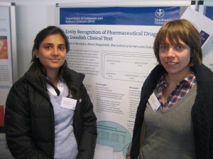 Sidrat and Maria at their poster